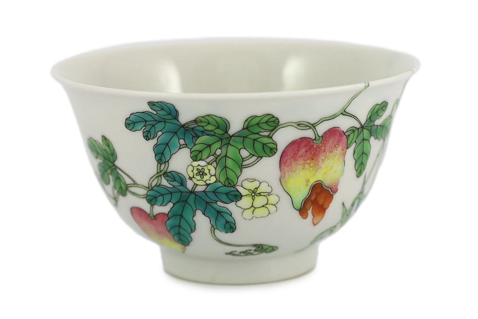 A Chinese famille rose bowl, Jiaqing seal mark and of the period (1796-1820)